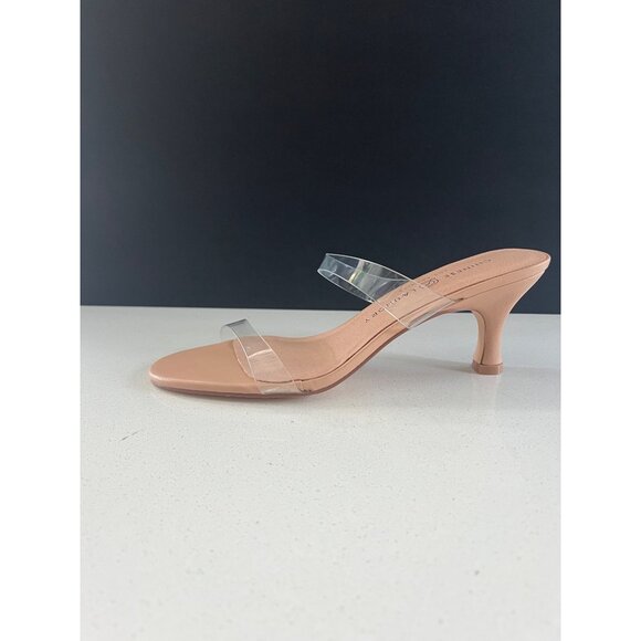 CHINESE LAUNDRY Kitten Heel Open Toe nude Pumps size 8.5 - Picture 7 of 7